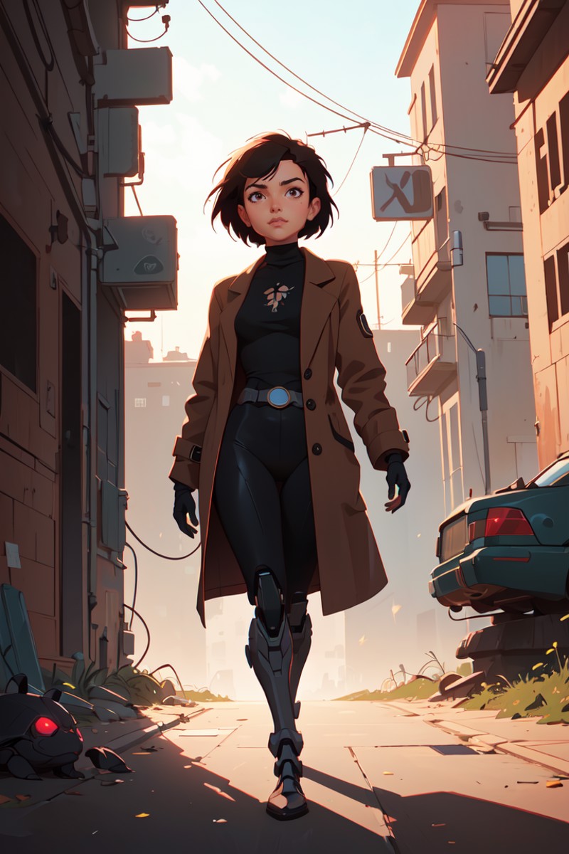 385988-2275823973-a cyborg girl, battle angel alita, black turtle neck tank top, long brown coat, glowing, (art by Ilya Kuvshinov) shadow, dramati.png